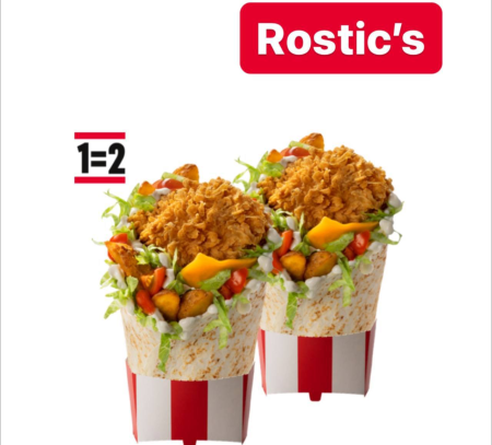 🌯 Только сегодня, получаем 2 Боксмастера по цене одного в KFC и Rostic's по купону в посте